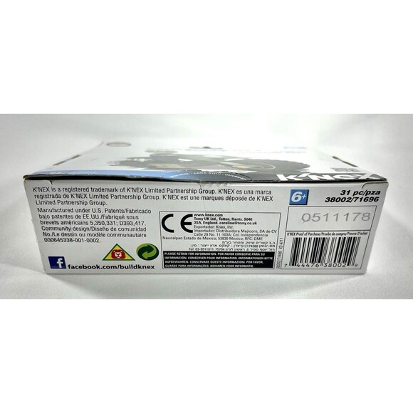 K’nex Mario Kart Wii Luigi & Standard Bike Building Set 2011 New Factory Sealed - Picture 5 of 5